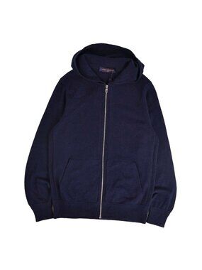 Louis Vuitton Hoodie Knit Long Sleeve Zip-up Top Cashmere Navy